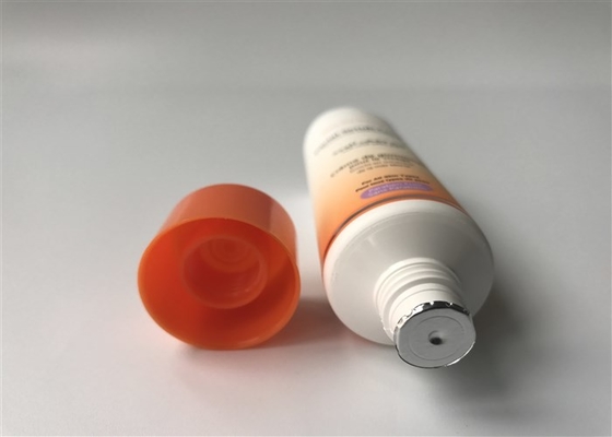 Diameter 30mm Empty Cosmetic Tubes Facial Scrub Cream Milk White Super 30ml With Round Flat  Cap