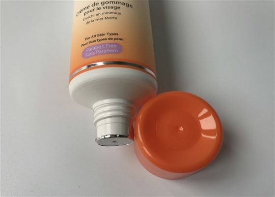 Diameter 30mm Empty Cosmetic Tubes Facial Scrub Cream Milk White Super 30ml With Round Flat  Cap