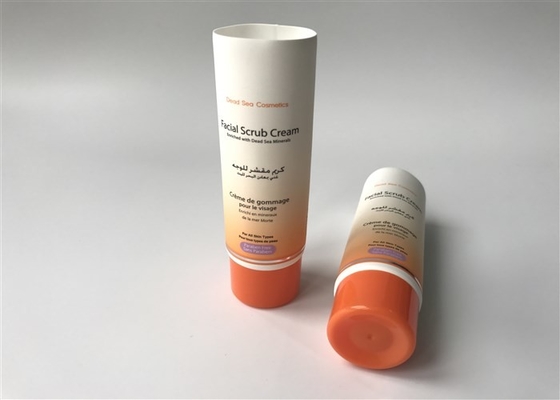 Diameter 30mm Empty Cosmetic Tubes Facial Scrub Cream Milk White Super 30ml With Round Flat  Cap