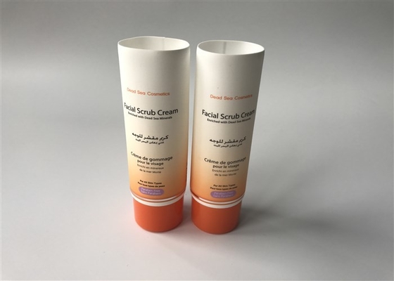 Diameter 30mm Empty Cosmetic Tubes Facial Scrub Cream Milk White Super 30ml With Round Flat  Cap