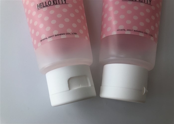 60ml Hand Cream Tube Packaging Hello Kitty 6 Color Offset Printing White Flip Top Cap