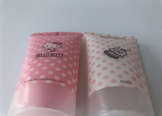 60ml Hand Cream Tube Packaging Hello Kitty 6 Color Offset Printing White Flip Top Cap