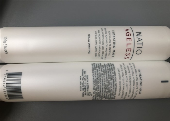 White Pearlecent NATIO AGELESS Cosmetic Packaging Tube With Flip Top Cap 100g