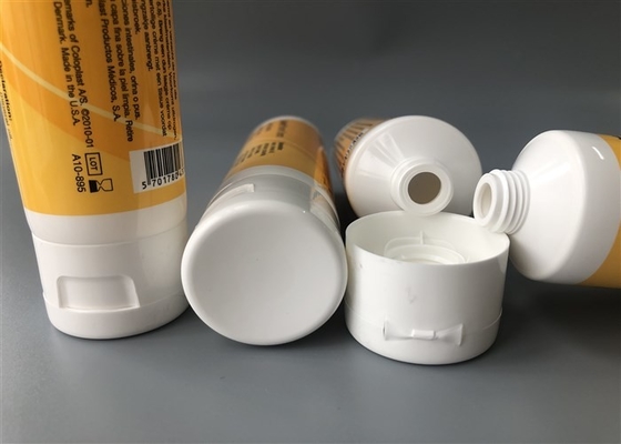 Screen Printing Empty Cosmetic Tubes Glossy Coating Without Seal Flip Top Cap