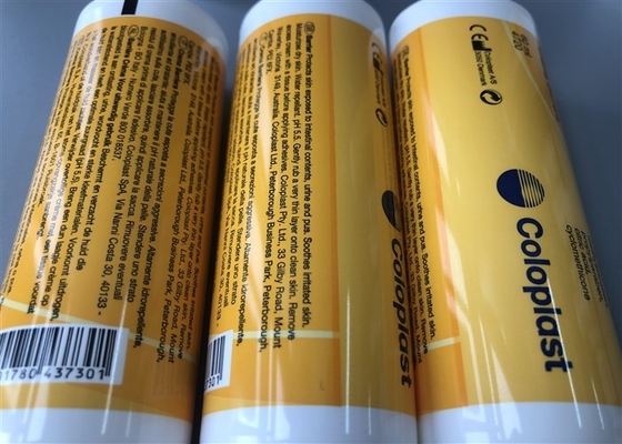 Screen Printing Empty Cosmetic Tubes Glossy Coating Without Seal Flip Top Cap
