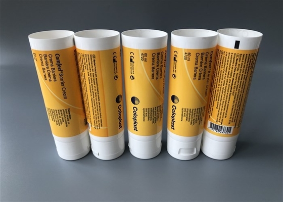 Screen Printing Empty Cosmetic Tubes Glossy Coating Without Seal Flip Top Cap