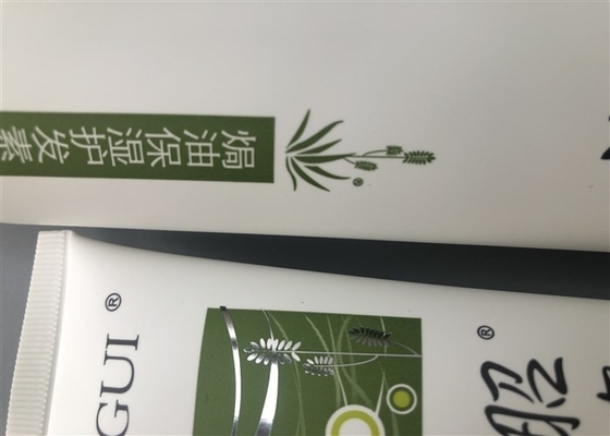 Diameter 50mm Milk White Cosmetic Tube Packaging Transparent Flip Top Cap 260ml