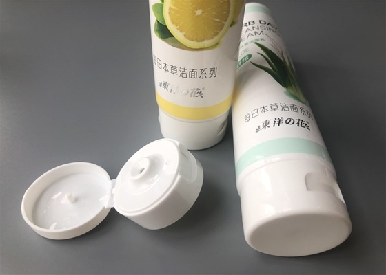 100ml Facial Scrub Diameter 40mm Empty Makeup Bottles With Flip Top Cap Packaging