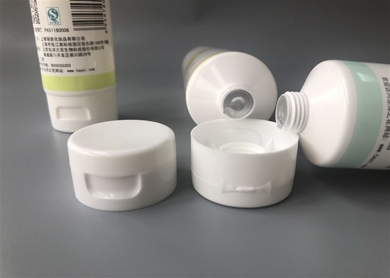 100ml Facial Scrub Diameter 40mm Empty Makeup Bottles With Flip Top Cap Packaging