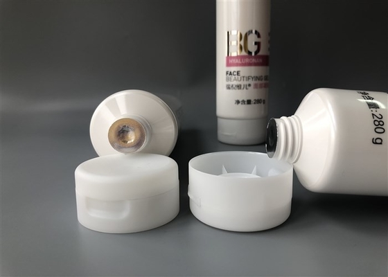White Pearl Plastic Lotion Tubes Rinawal BG Face Beautifying Gel With Frosted Flip 280g