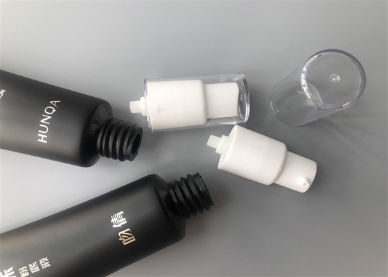Black Cosmetic Tube Packaging For Lotion / Cream Right Angle Straight Seal
